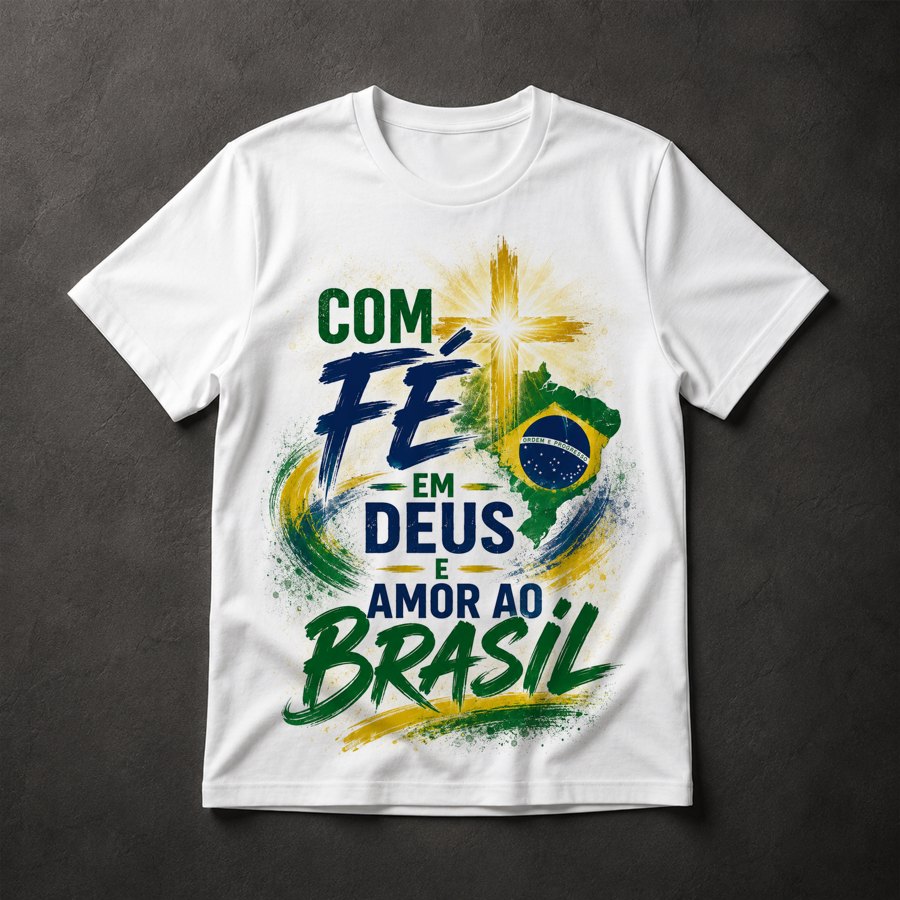 Camiseta Fé no Brasil