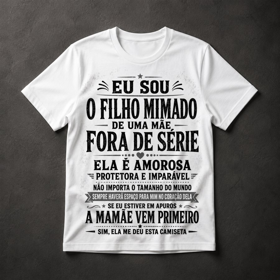 Camiseta Filho Mimado Mãe