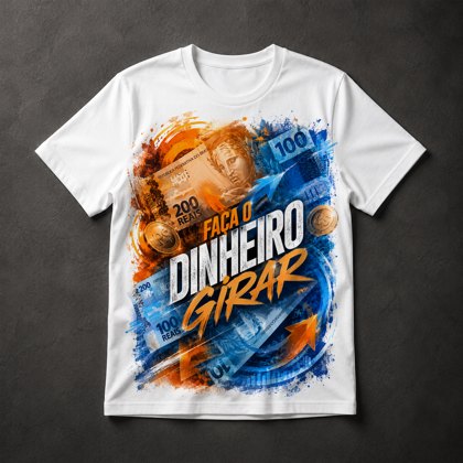 Camiseta Finanças e Dinheiro