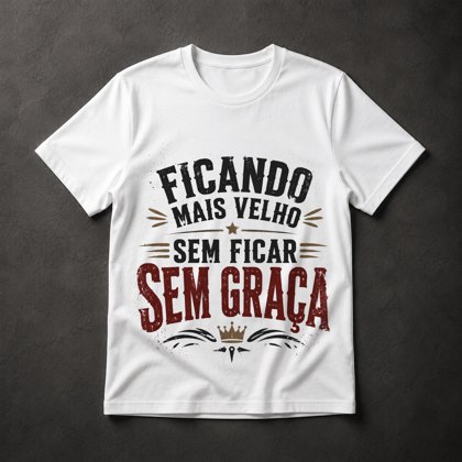 Camiseta Aniversário humorístico