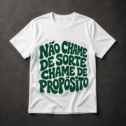 Camiseta motivação propósito