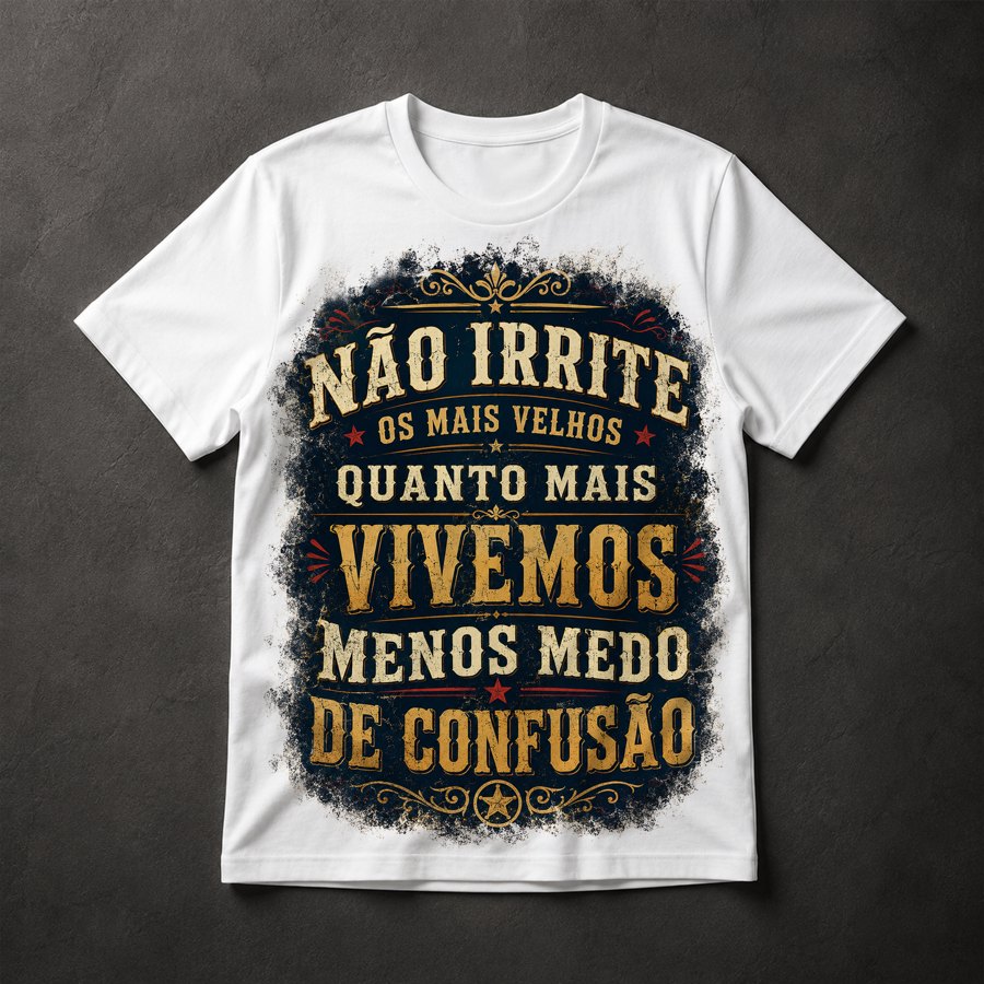 Camiseta humor idosos