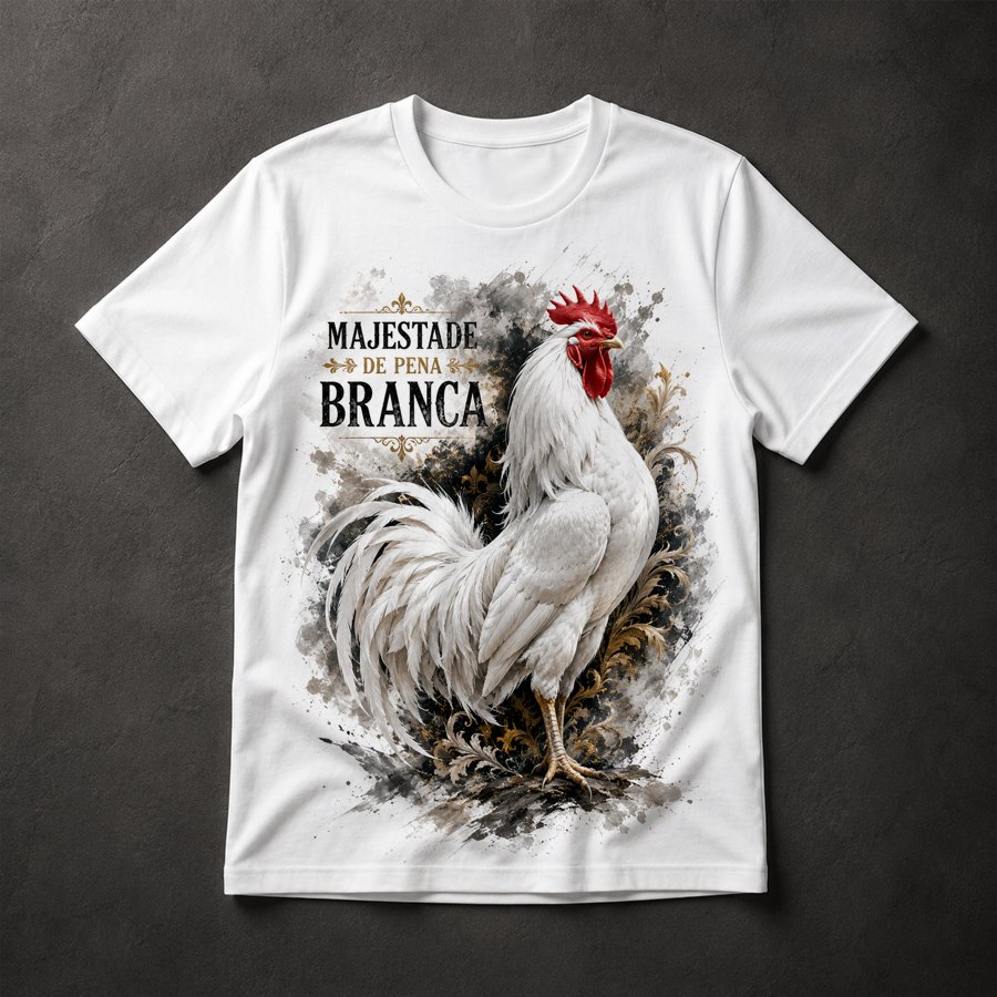 Camiseta Galo Branco