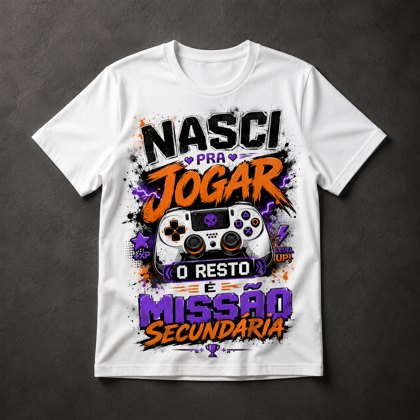 Camiseta Gamer Frases