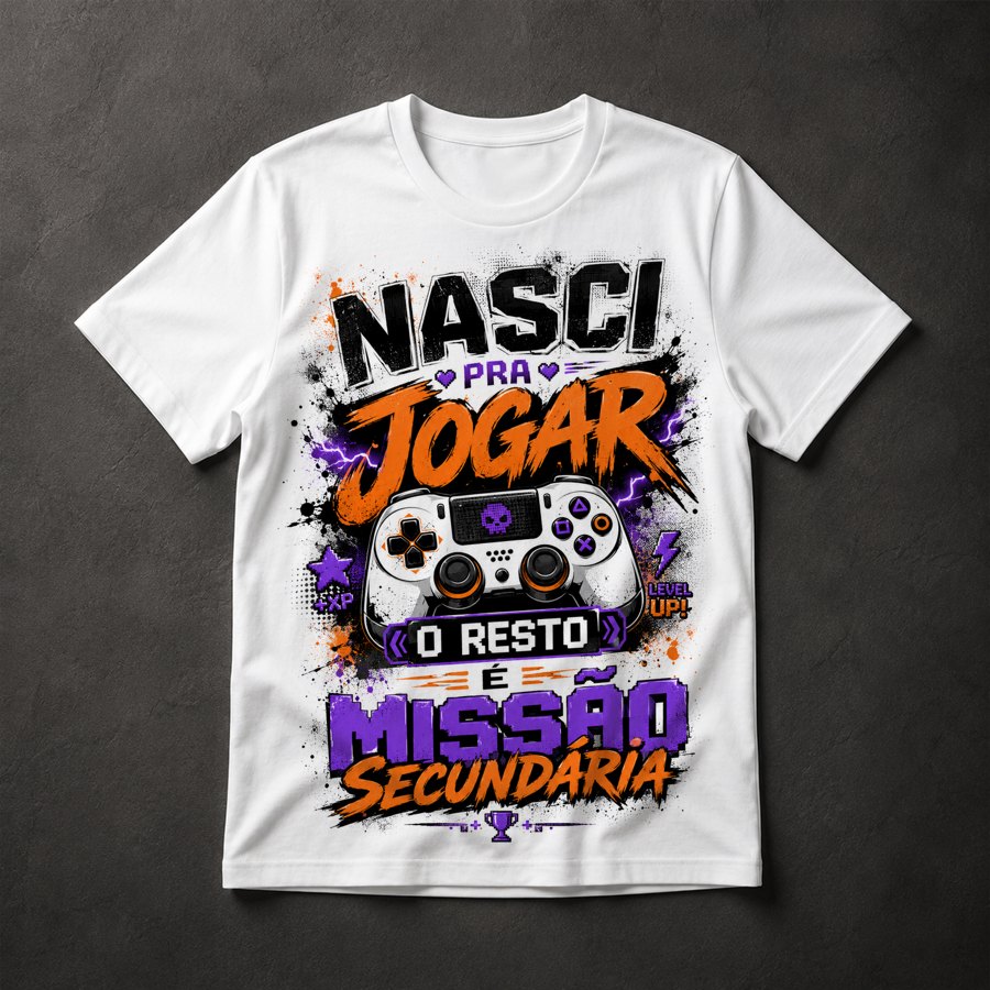 Camiseta Gamer Frases