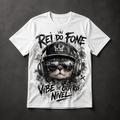 Camiseta Gato DJ