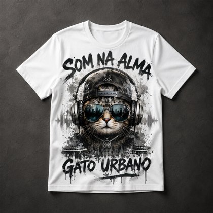 Camiseta Gato DJ Urbano