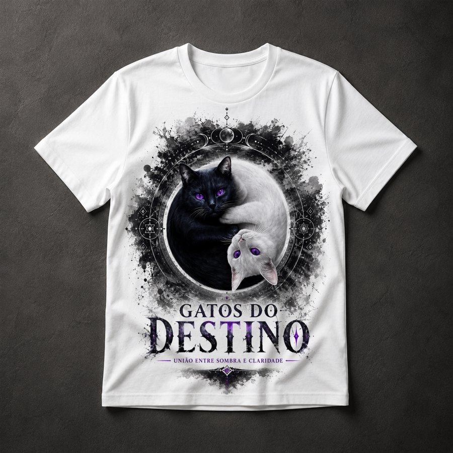 Camiseta Gatos do Destino
