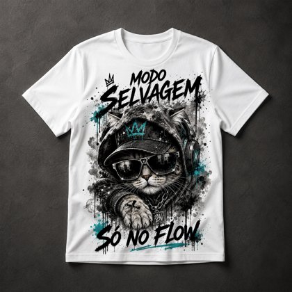 Camiseta Gato Selvagem