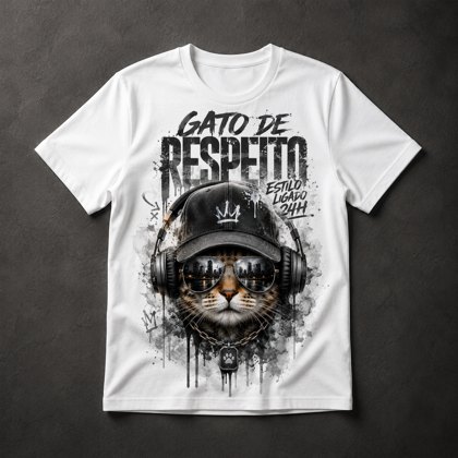 Camiseta Gato Street