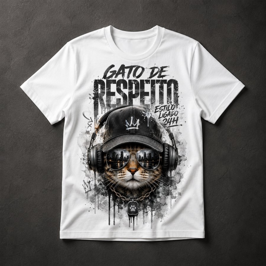 Camiseta Gato Street