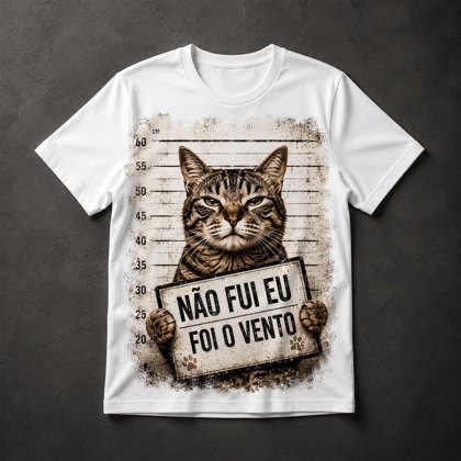 Camiseta Gato Suspeito