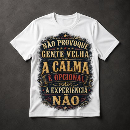 Camiseta humor idosos