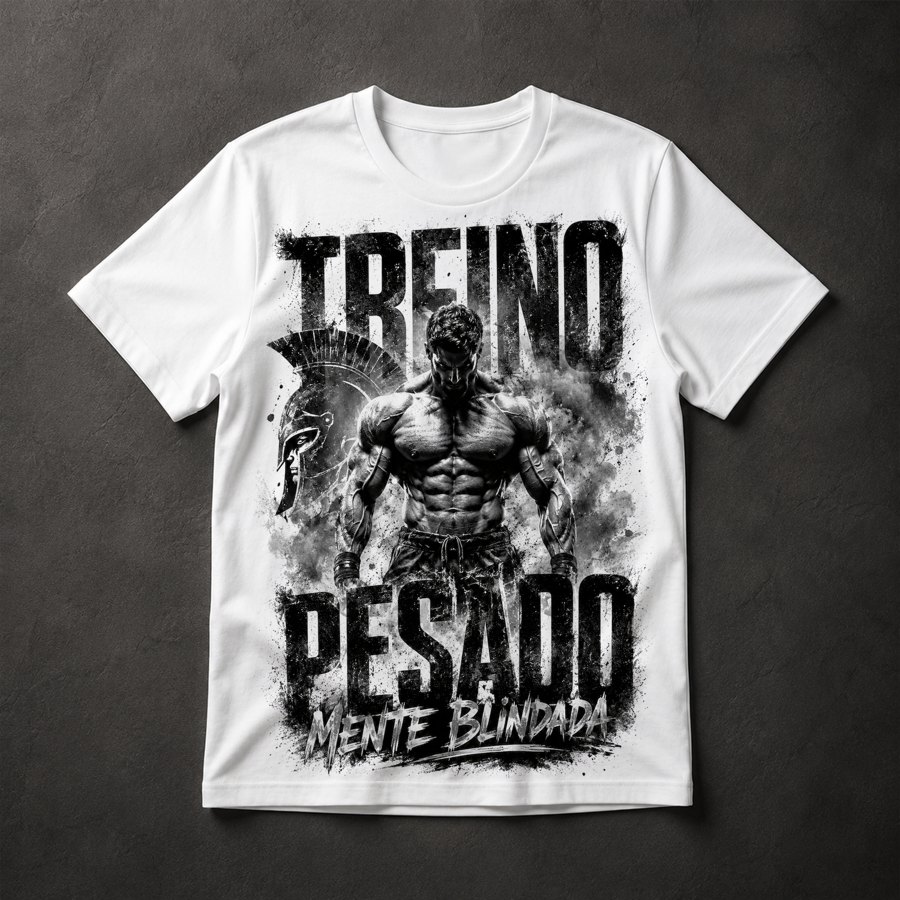 Camiseta Guerreiro Espartano Motivacional