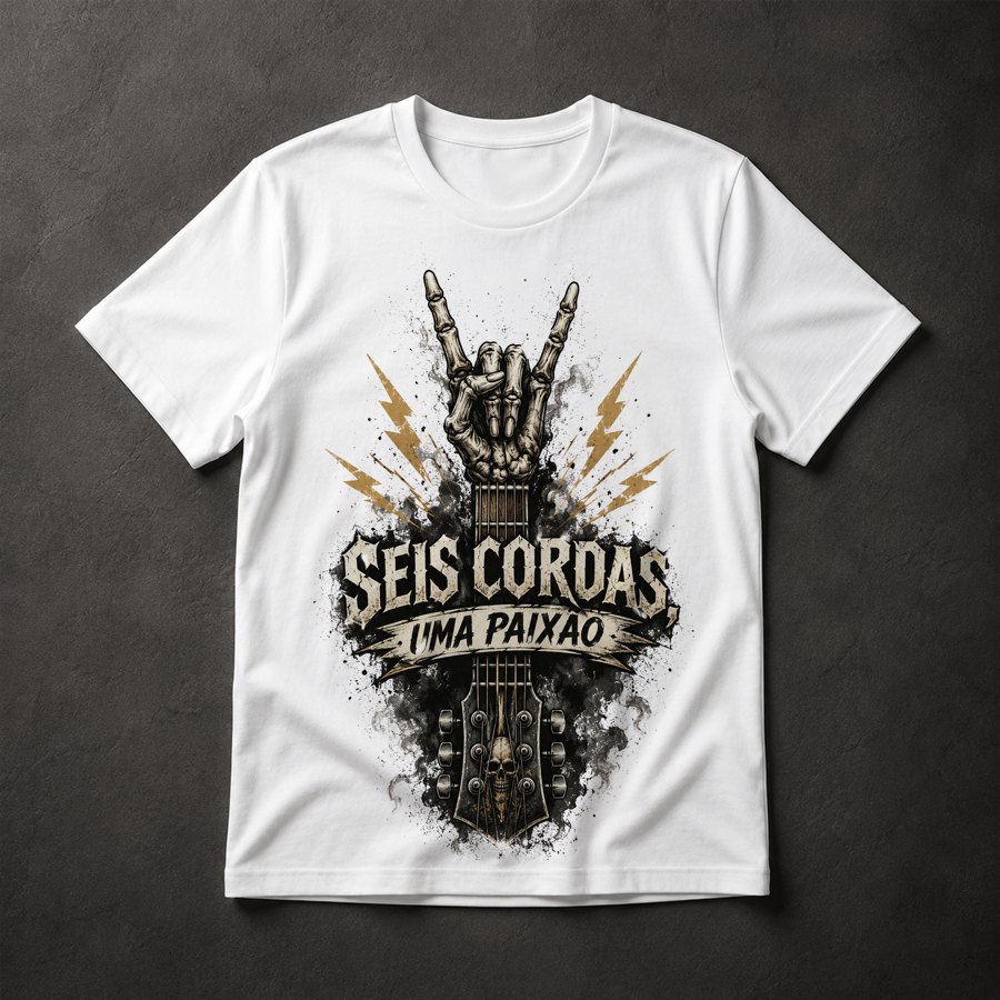 Camiseta Guitarra Rock