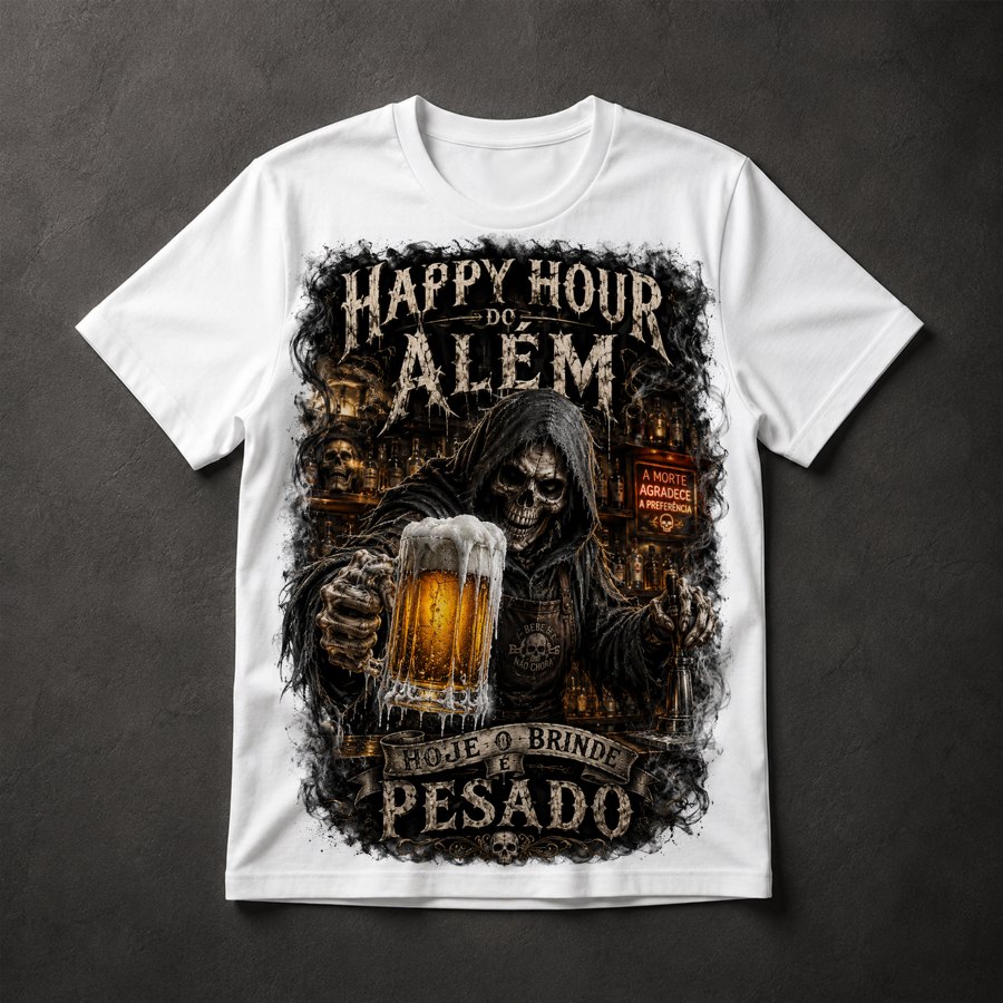 Camiseta Happy Hour Morte