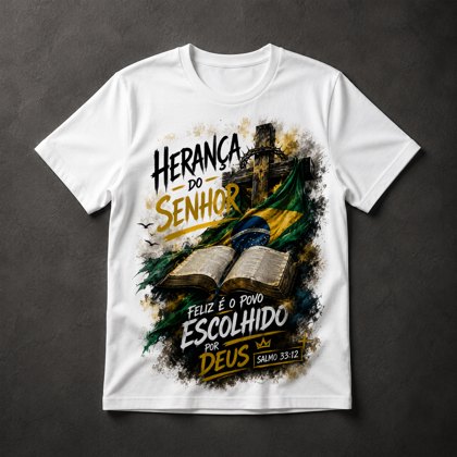 Camiseta Fé Cristã Brasil