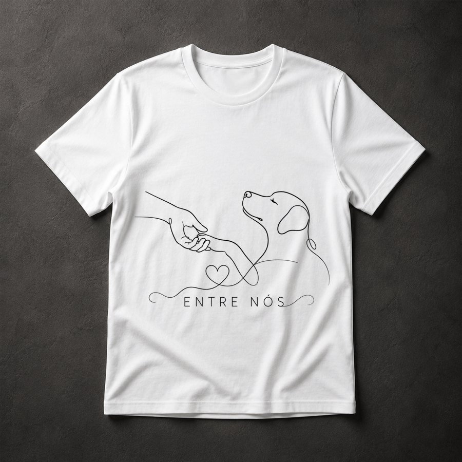 Camiseta Homem e Cachorro
