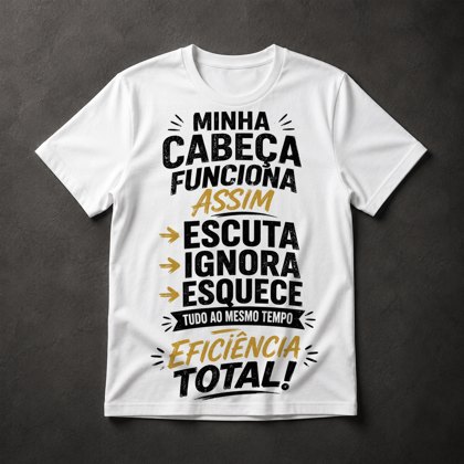 Camiseta Humor Cabeça
