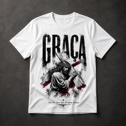 Camiseta Jesus Cruz Graça