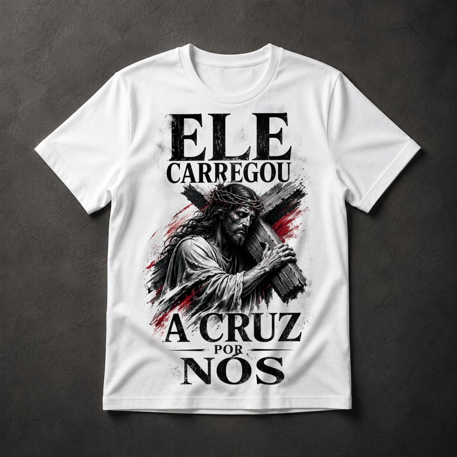 Camiseta Jesus e a Cruz