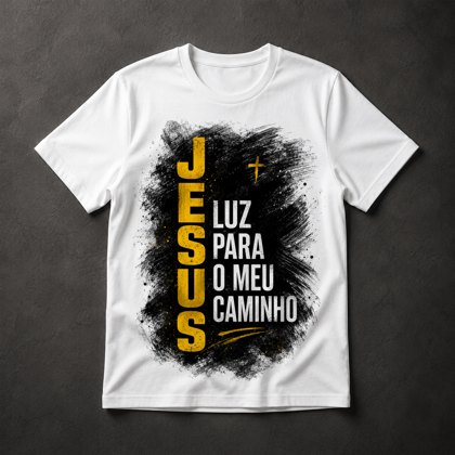 Camiseta Jesus Luz Caminho