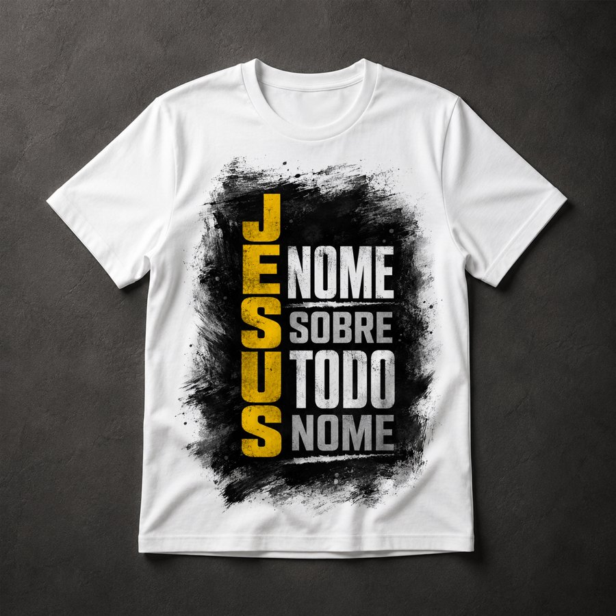 Camiseta Jesus Nome Sobre Todo Nome