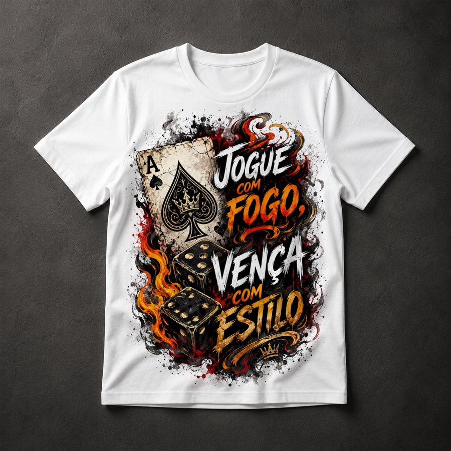 Camiseta Jogo com Fogo