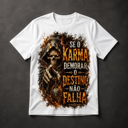 Camiseta Karma e Destino