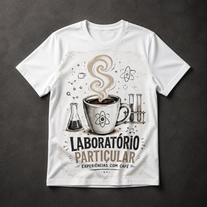 Camiseta Laboratório Café