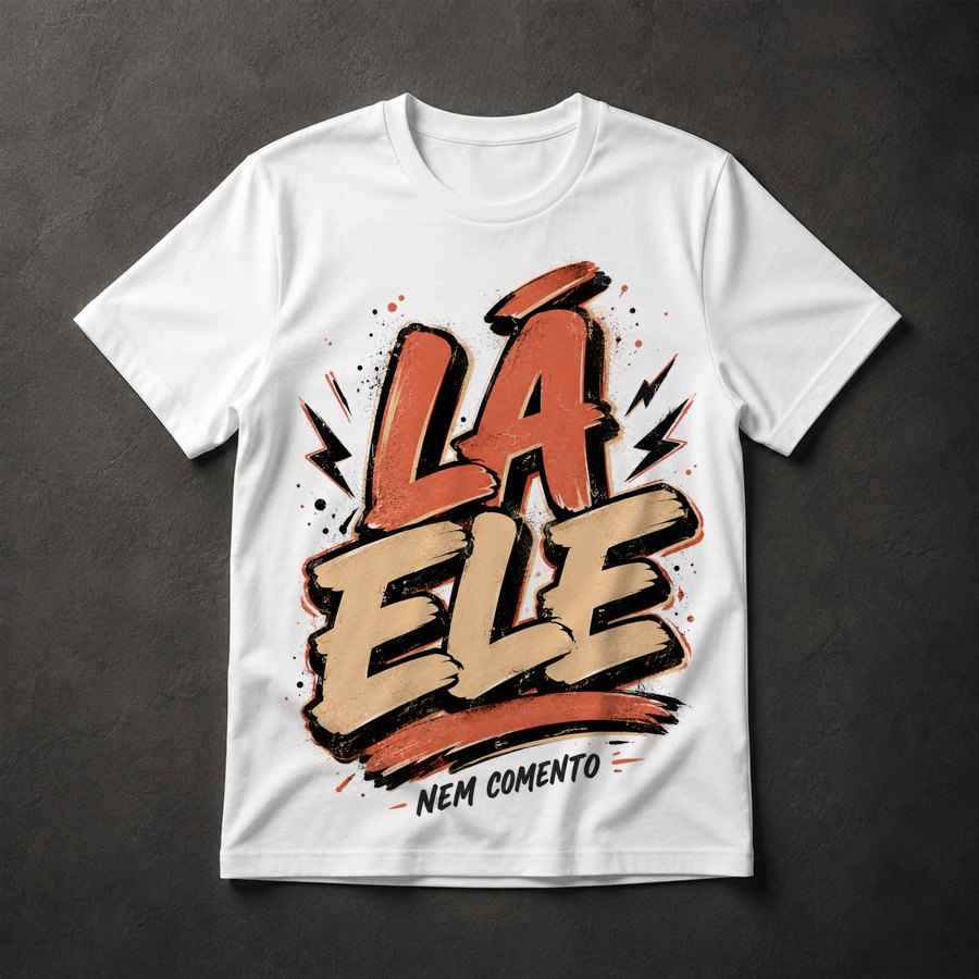 Camiseta Lá Ele Nem Comento