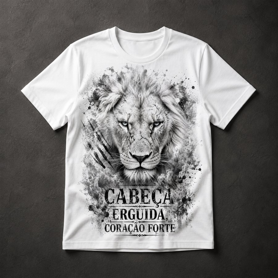 Camiseta Leão Cabeça Erguida