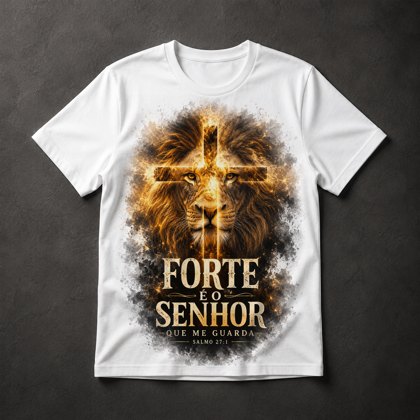 Camiseta Leão Forte Senhor