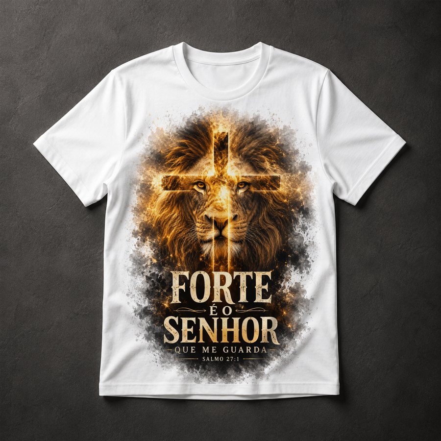 Camiseta Leão Forte Senhor