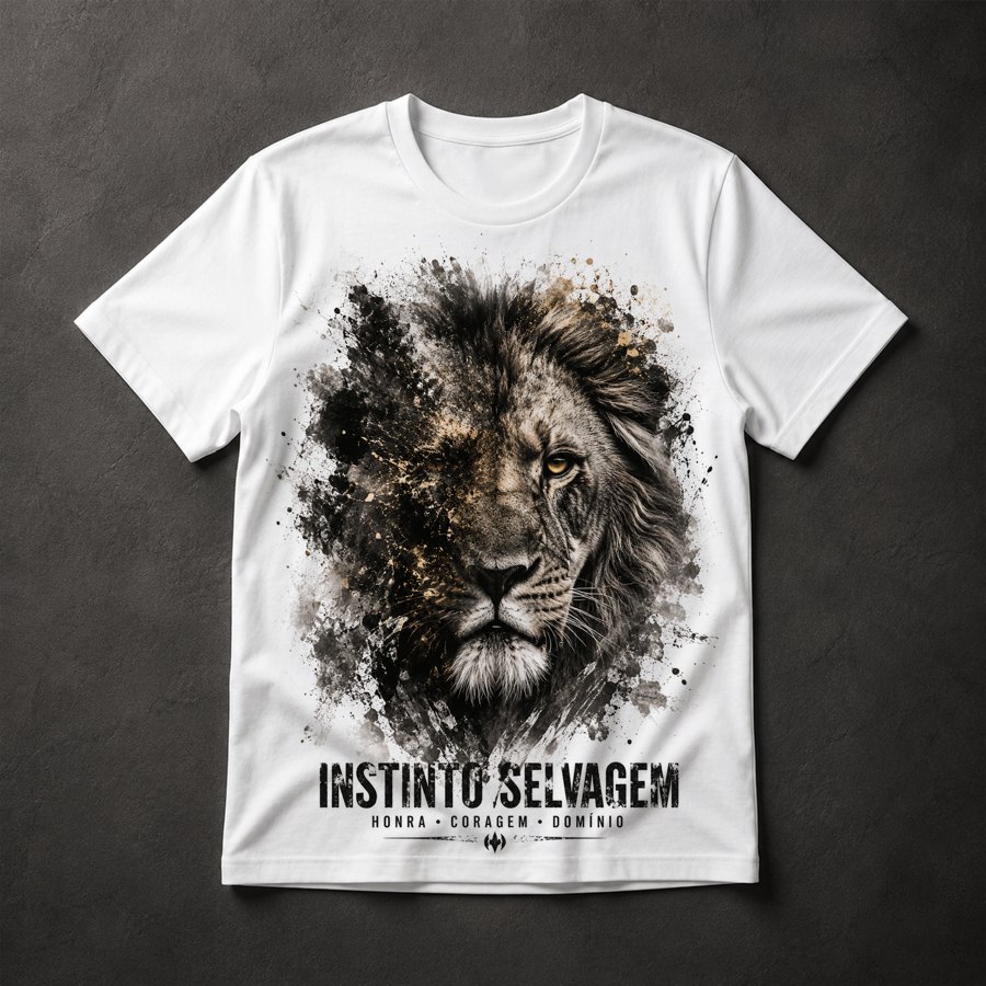 Camiseta Leão Motivacional
