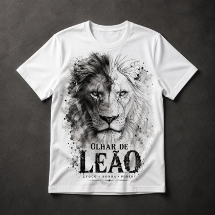 Camiseta Leão Motivacional