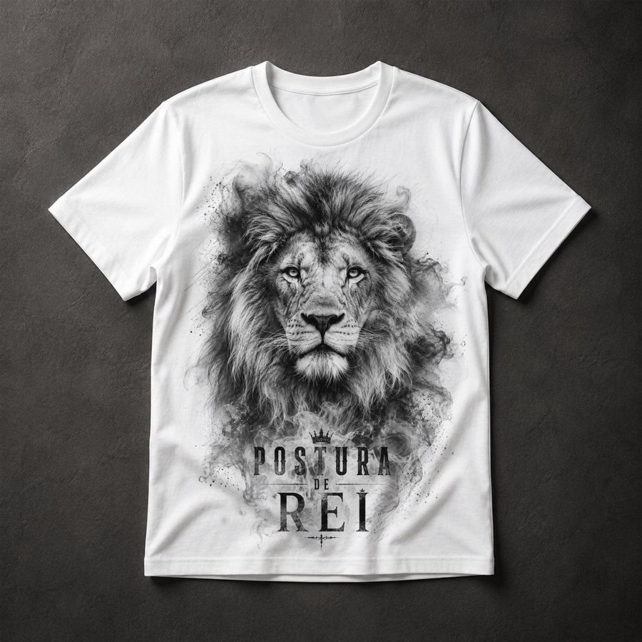 Camiseta Leão Postura de Rei