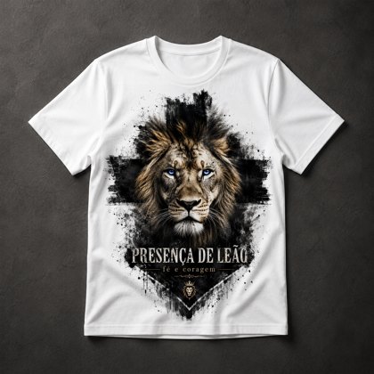 Camiseta Leão Presença de Fé