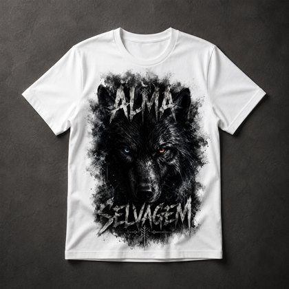 Camiseta Lobo Selvagem