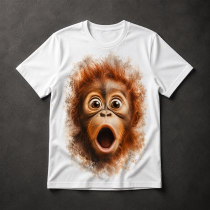 Camiseta Macaco Surpreso