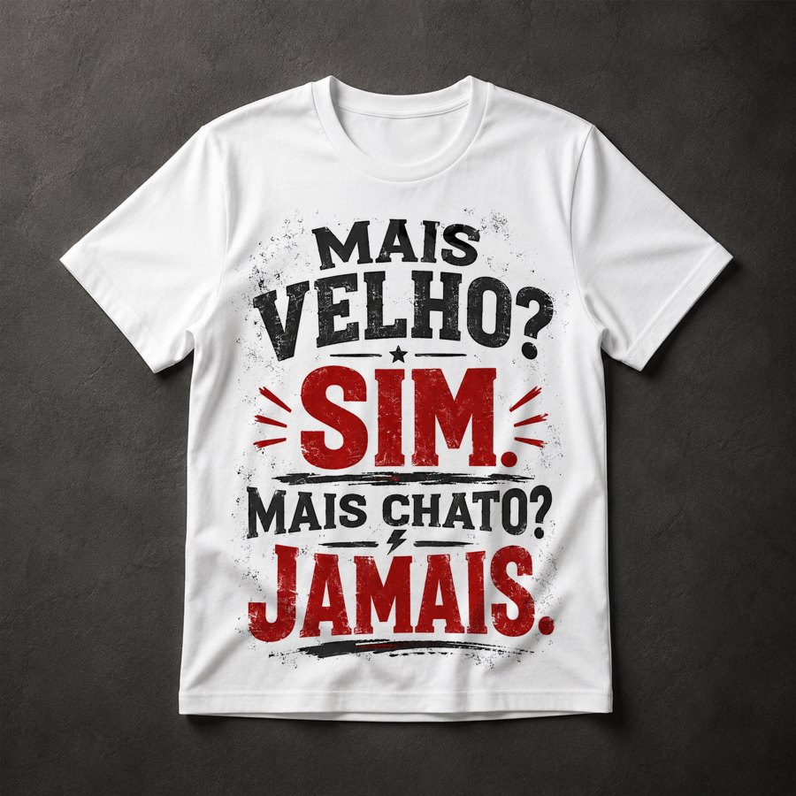 Camiseta humor aniversário