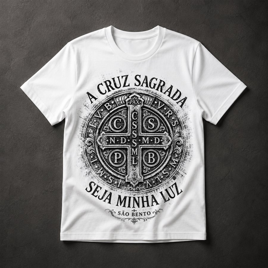 Camiseta Medalha São Bento