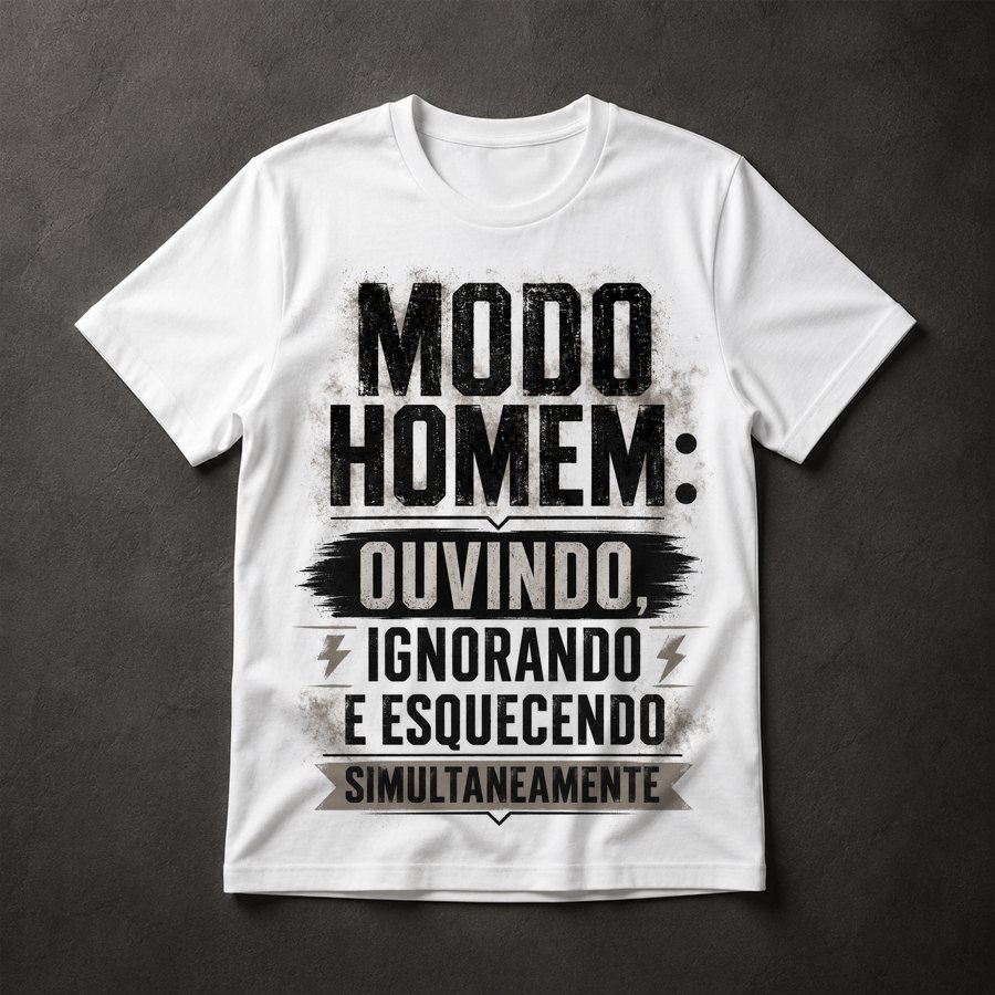 Camiseta humor masculino