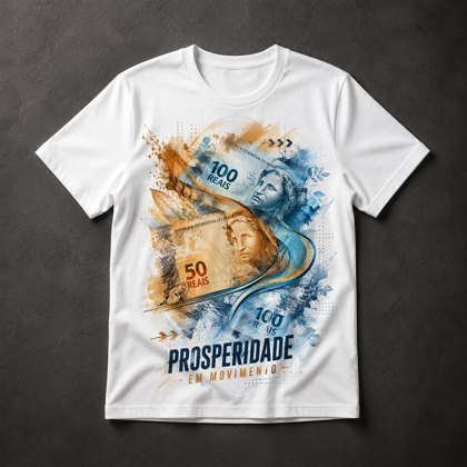 Camiseta Moeda Real Prosperidade