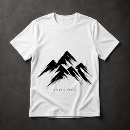 Camiseta Montanhas Respire Fundo