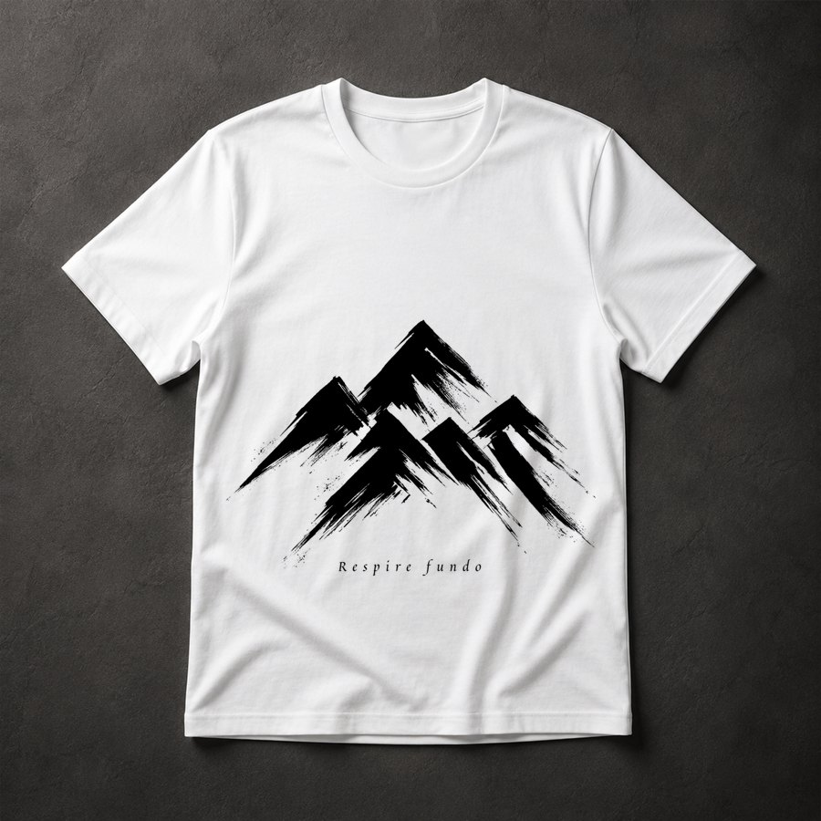 Camiseta Montanhas Respire Fundo
