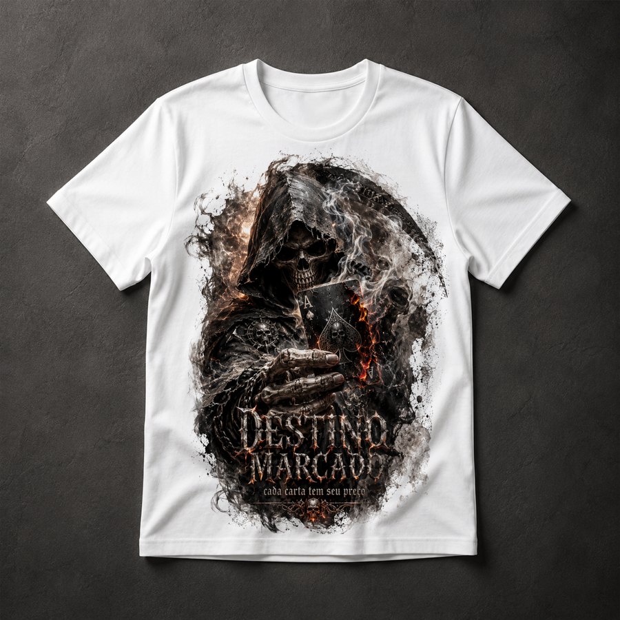 Camiseta Morte Baralho