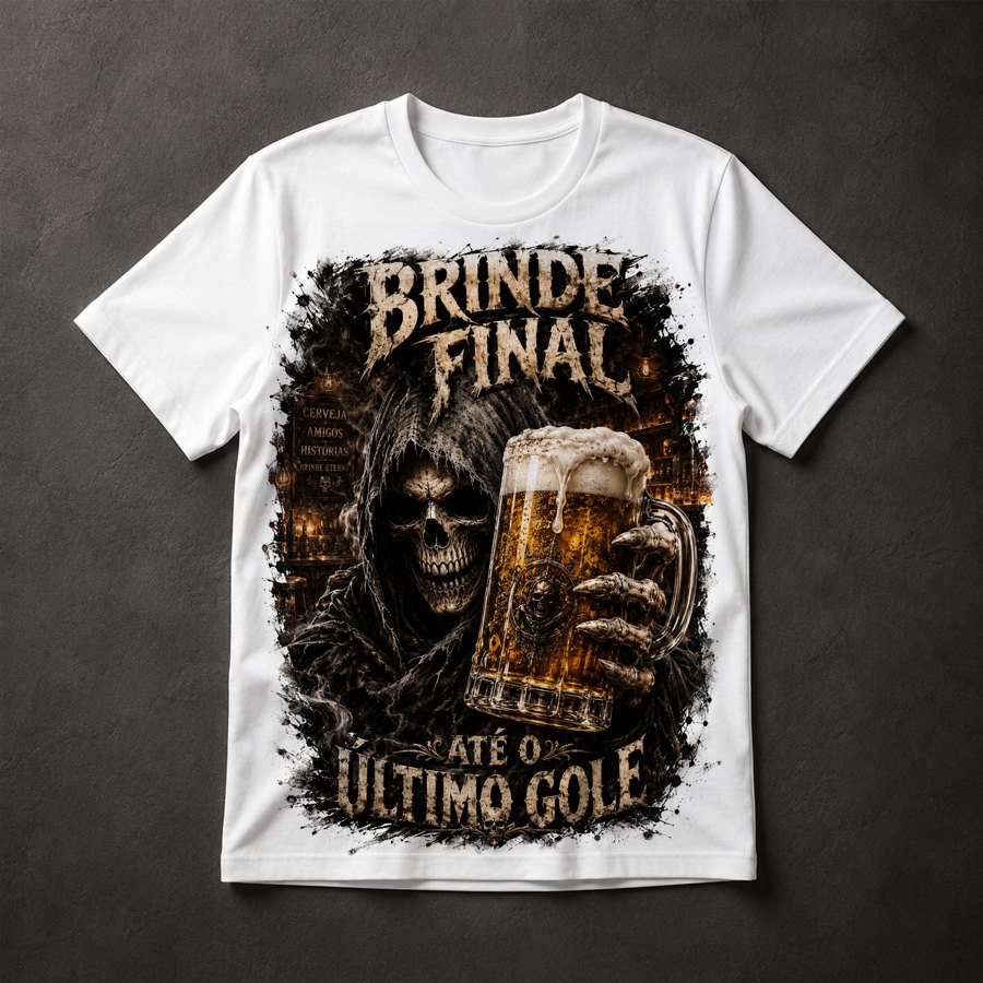 Camiseta Morte com Cerveja