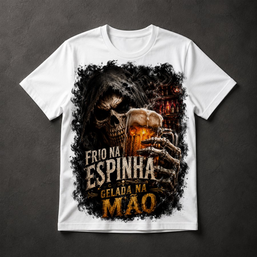 Camiseta Morte com Cerveja