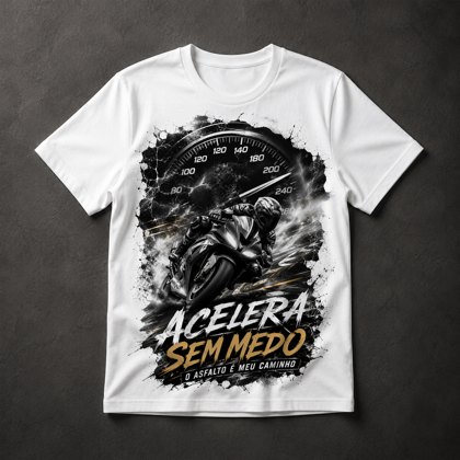 Camiseta Motociclismo Frase